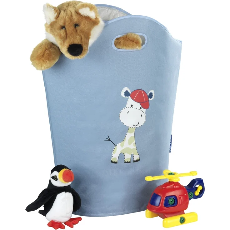 Wenko Wäschesammler Kids Gerry 24 l, blau, beige – Bild 4