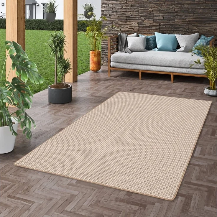 Snapstyle Outdoorteppich In & Outdoor Teppich Flachgewebe Oslo Karo Modern, Rechteckig, Höhe: 4 mm – Bild 5