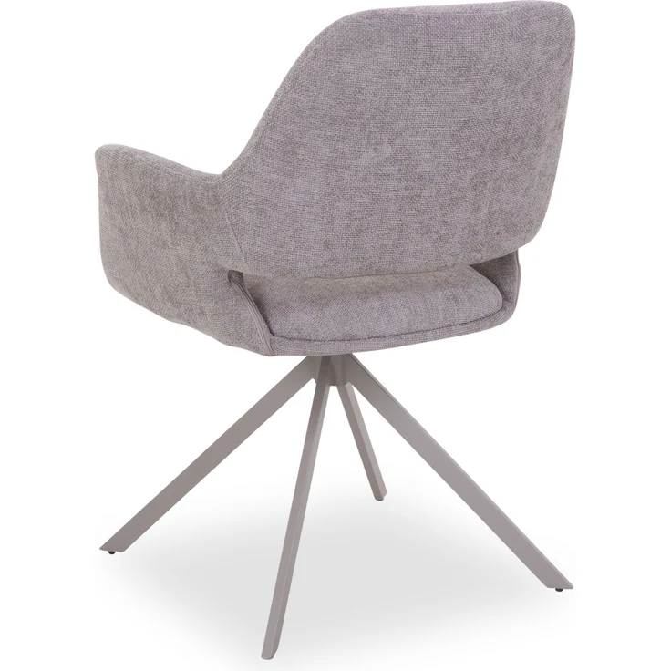 Polsterstuhl SANSIBAR PASQUALE BHT 66x87.50x61.50 cm grau Esszimmerstuhl Freischwinger Schwingstuhl – Bild 2