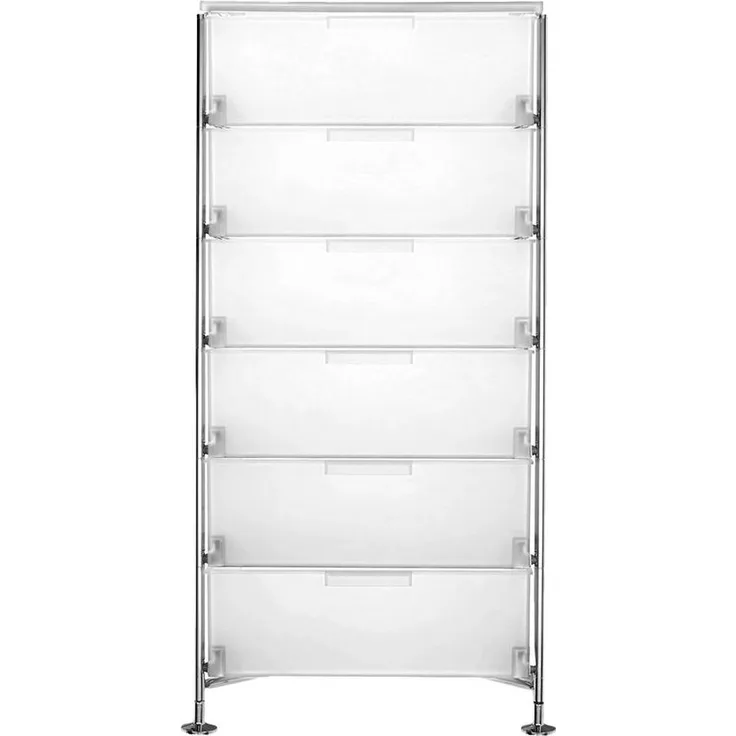 Kartell Mobil Aufbewahrungsschrank Stahl/Verchromt