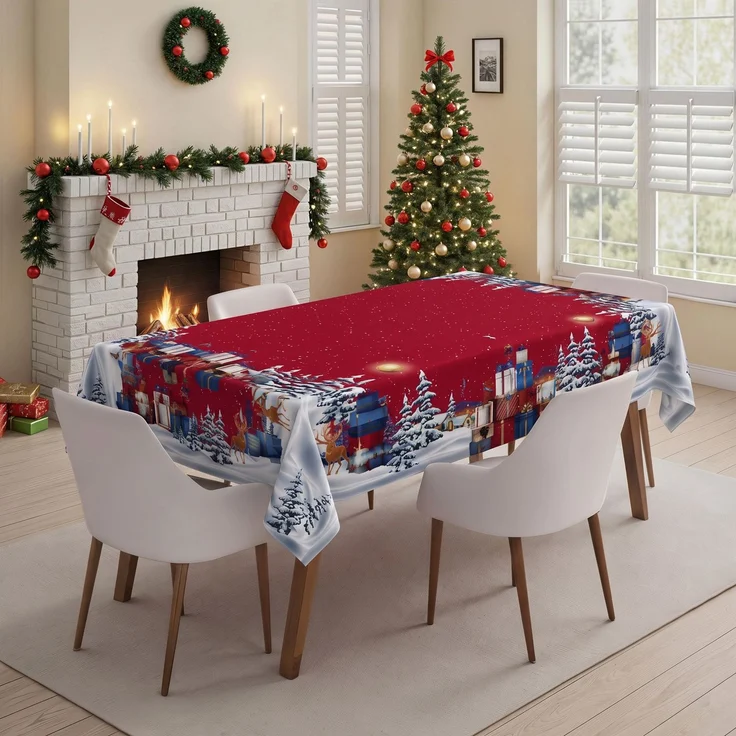 Hermia Concept 'Xmas 25' Tischdecke, Mehrfarbig, 160 x 220 cm – Bild 1