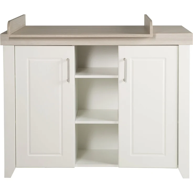 roba Wickelkommode 'Felicia' inkl. Wickelansatz - Landhausstil - Wickelhöhe 90 cm - Weiß / Luna Elm – Bild 3