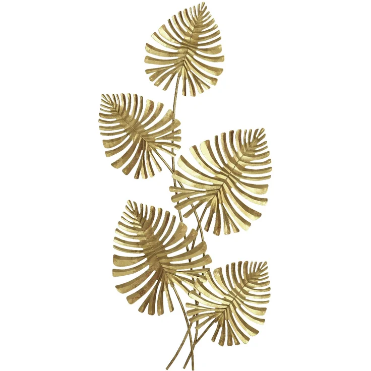 HOMCOM Wanddeko, Metall, Gold, 83L x 2,5B x 39H cm – Bild 1