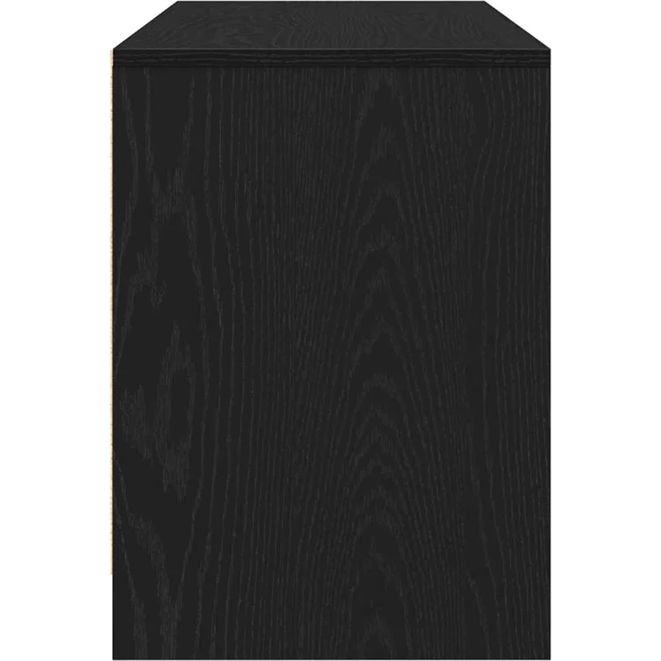 vidaXL TV-Schränk Schwarz Eichen-Optik 102 x 37,5 x 52,5 cm 862707 – Bild 7