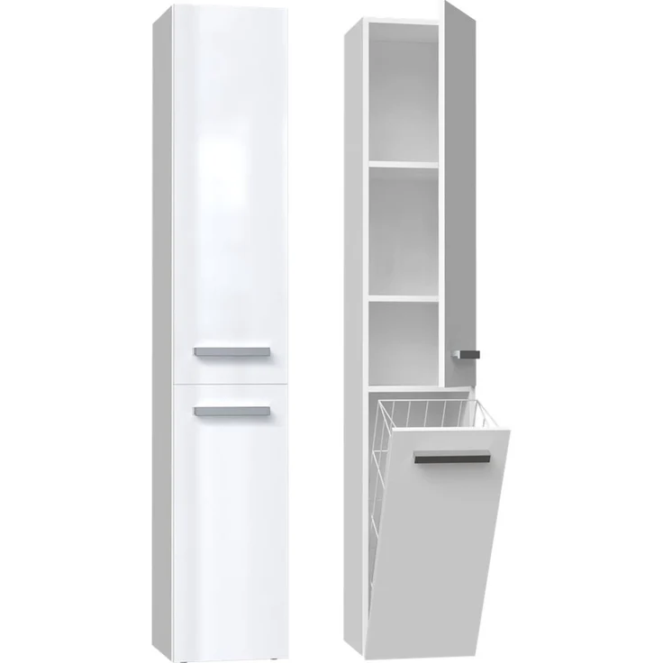 ibonto Hochschrank Badezimmerschrank: Elegantes & Praktisches Aufbewahrungsmöbel – Bild 1