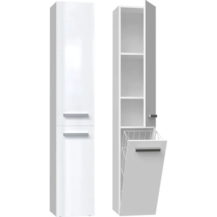 ibonto Hochschrank Badezimmerschrank: Elegantes & Praktisches Aufbewahrungsmöbel