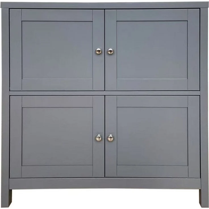 HTI-Living Kommode Kommode Hayet Grau (Stück, 1 St, 1 Kommode), Sideboard 4 Fächer – Bild 4