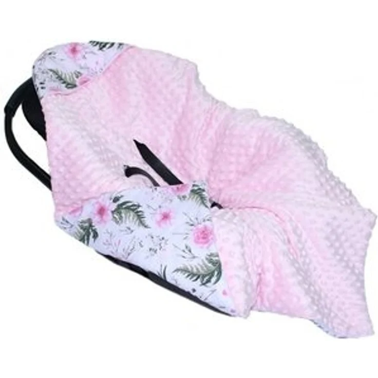 Babydecke Baby Wende Einschlagdecke MINKY mit Kapuze Babyschale Zweiseitig, Primawela – Bild 4