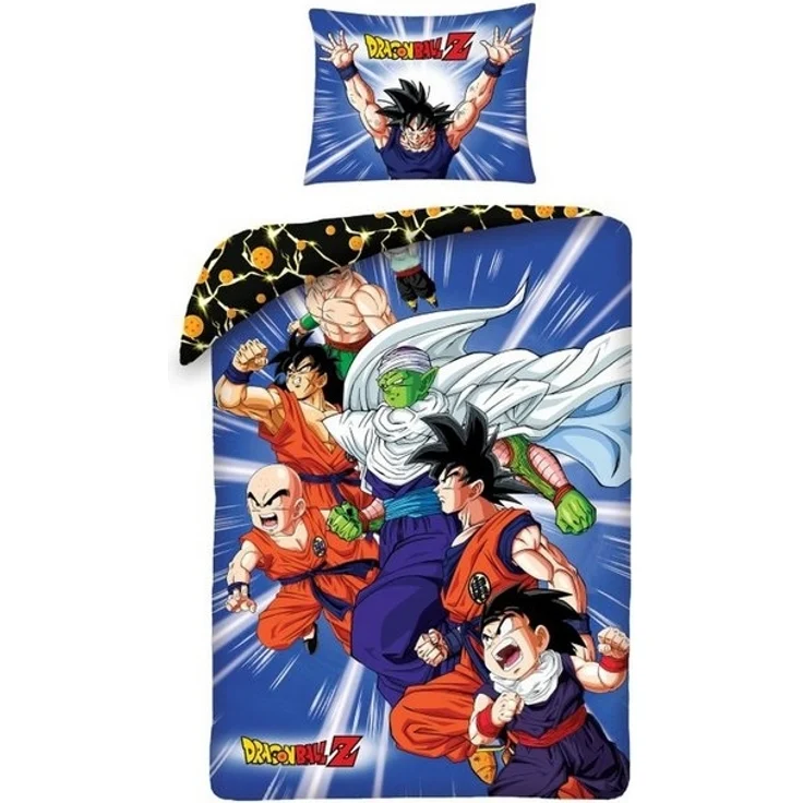 Halantex Bettwäsche Dragonball Z Bettwäsche Set 140x200+70x90 cm 100% Baumwolle DB-1103BL – Bild 2