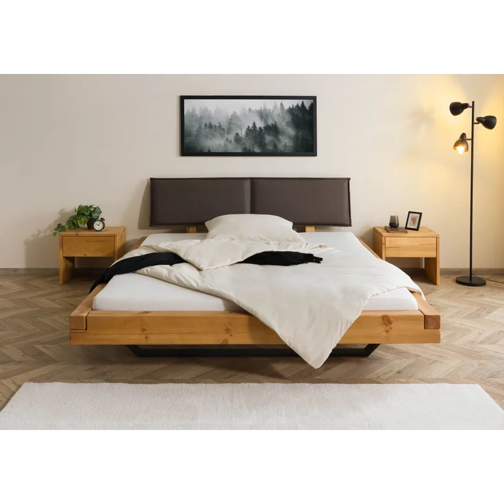 Bett Fichte 180x200 natur gebeizt / geölt FICHTELBERG #12 – Bild 3