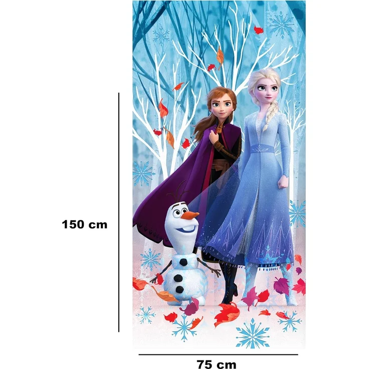 BERONAGE Strandtücher Frozen die Eiskönigin Badetuch Team 75x150 cm, 100% Baumwolle (1-St), Frottee in Velours-Qualität – Bild 2