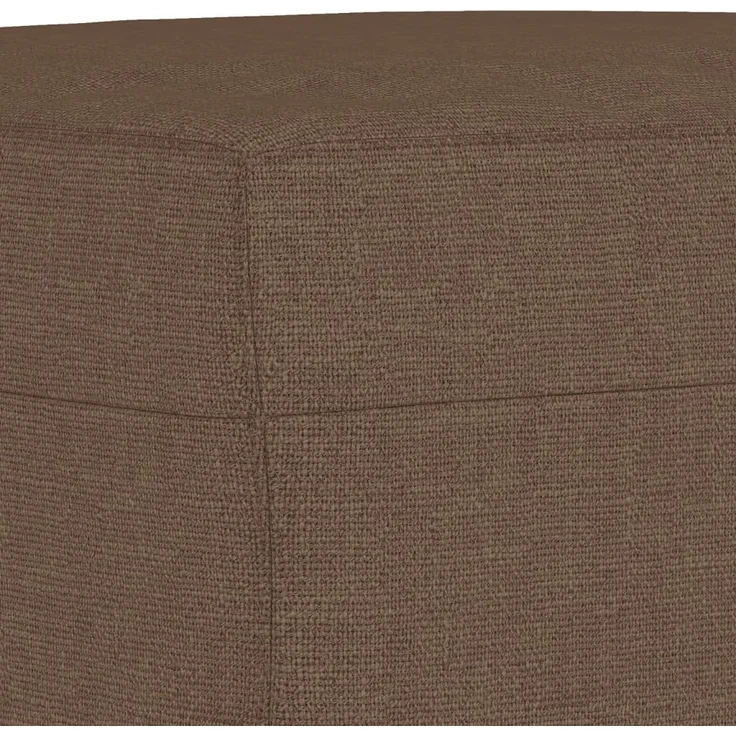 vidaXL Sessel mit Hocker Braun 60 cm Stoff 3201146 – Bild 5
