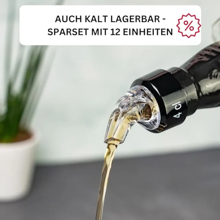 WESTMARK Flaschenausgießer »Auto-Pour« 4 cl, glasklar, 12 Stk. Dosierausgießer – Bild 6