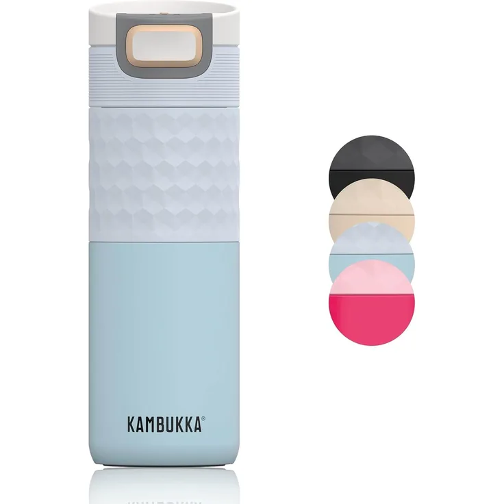 Kambukka Trinkbecher 500 ml Etna Grip Breezy Blue Edelstahl
