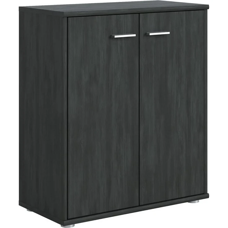 CARO-Möbel Highboard TOMMY, Kommode Sideboard Schrank in verschiedenen Farben 2 Türen Wohnzimmer A – Bild 1