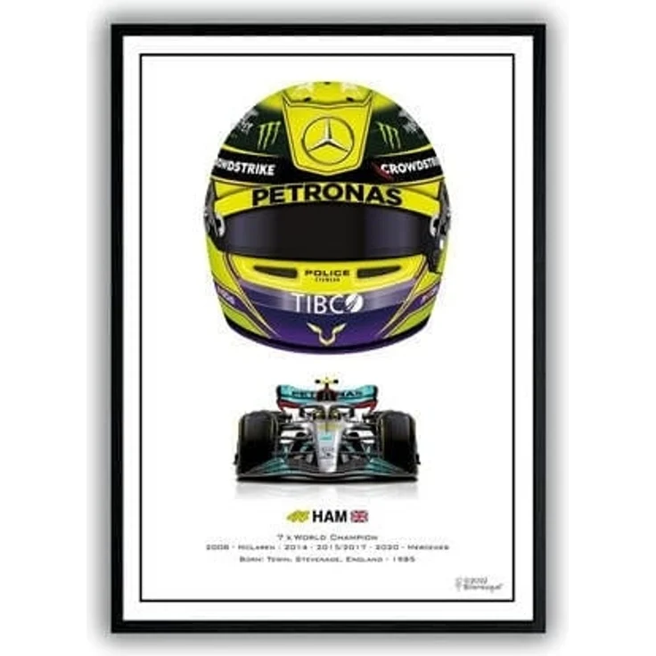 Poster Formel 1 Helme Rennfahrer Gewinner · Deko Print ohne Rahmen - I / 50x70 cm – Bild 7
