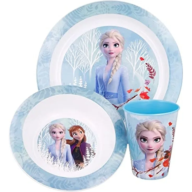 Stor 51049 - Frozen 2 / Die Eiskönigin 3-teiliges Frühstück Set "Blue Forest"