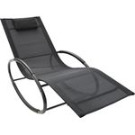 Leco ergonomisch geformter Liegestuhl "Mila", schwarz