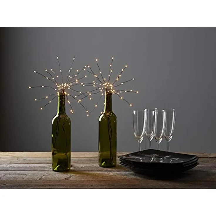 Best Season LED-Lichterbouquet, Metall, schwarz