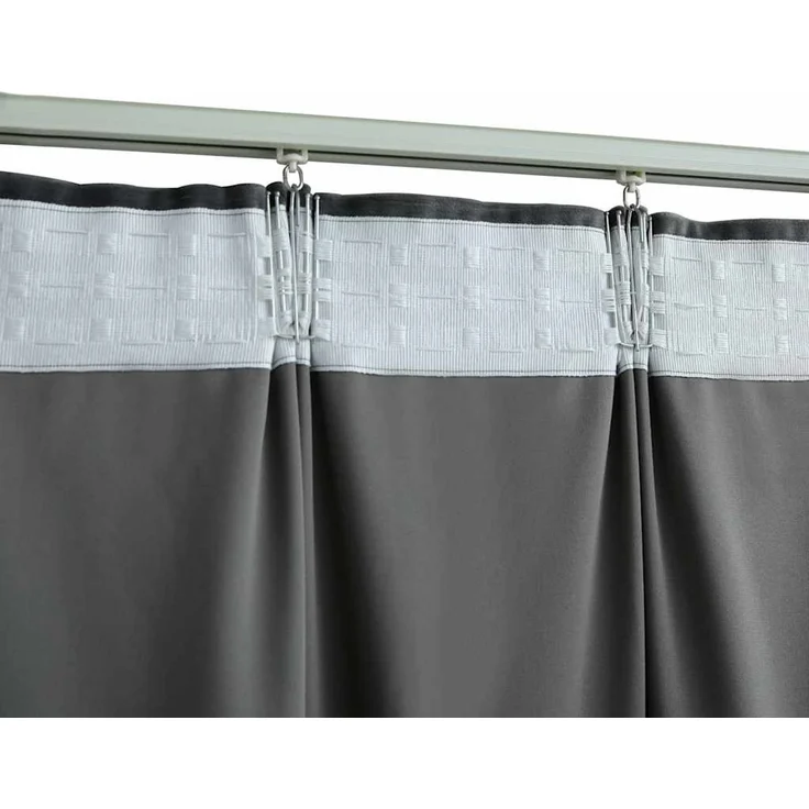 Verdunkelungsvorhänge | für Wohnzimmer & Schlafzimmer mit Haken 2 Stk. Samt Anthrazit 140x175cm – Bild 4