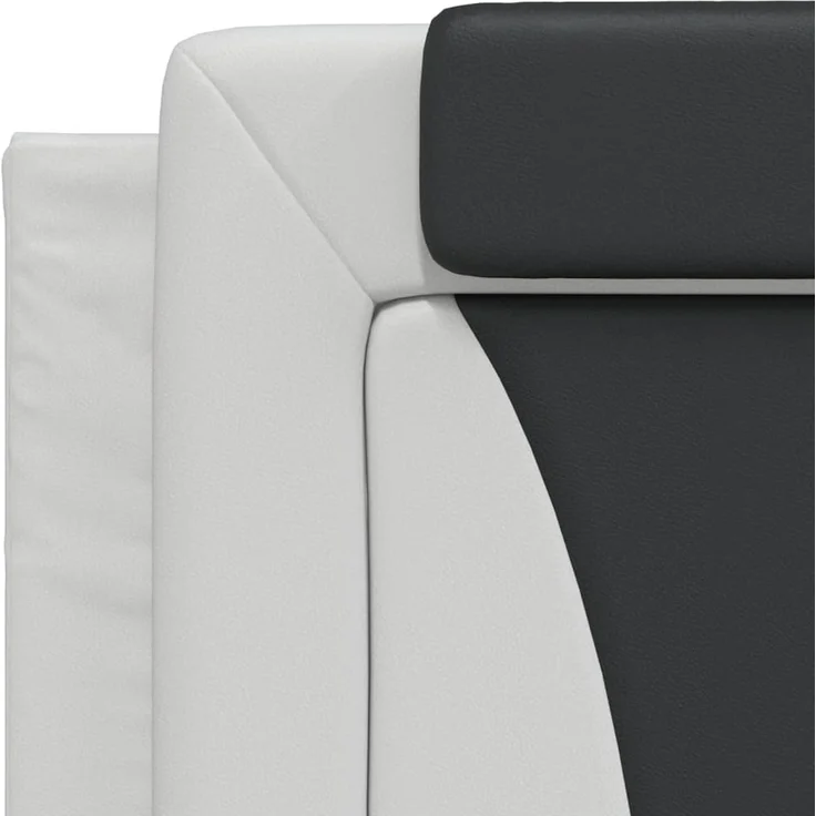 vidaXL Kopfteil-Kissen Weiß und Schwarz 180 cm Kunstleder 374810 – Bild 8