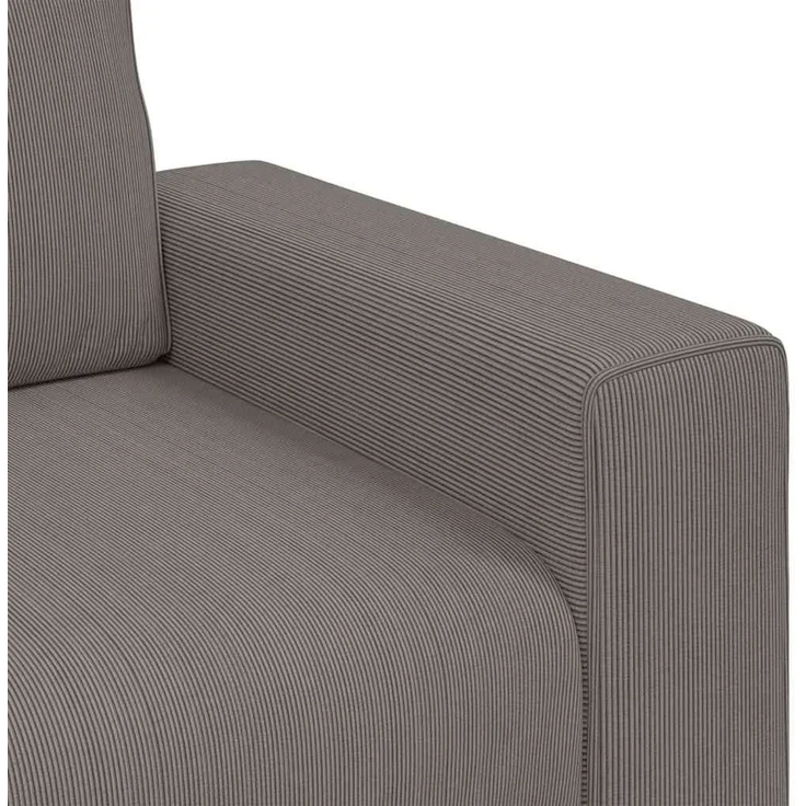 vidaXL Zweisitzer-Sofa Hellgrau 180x77x82 cm Cordstoff 4105200 – Bild 6
