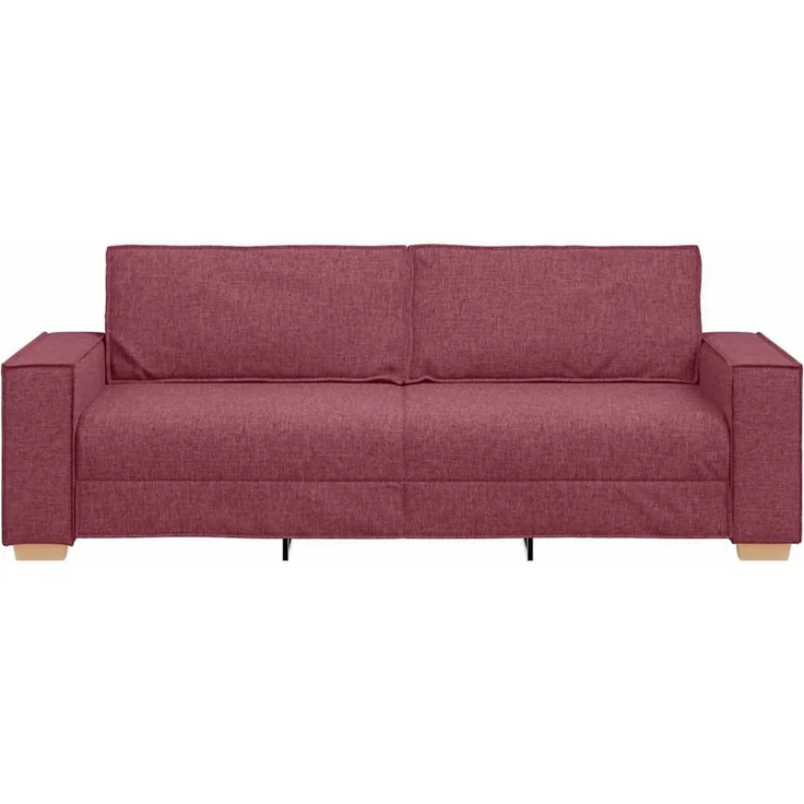 vidaXL 3-Sitzer-Sofa Weinrot 180 cm Stoff 4104993 – Bild 3
