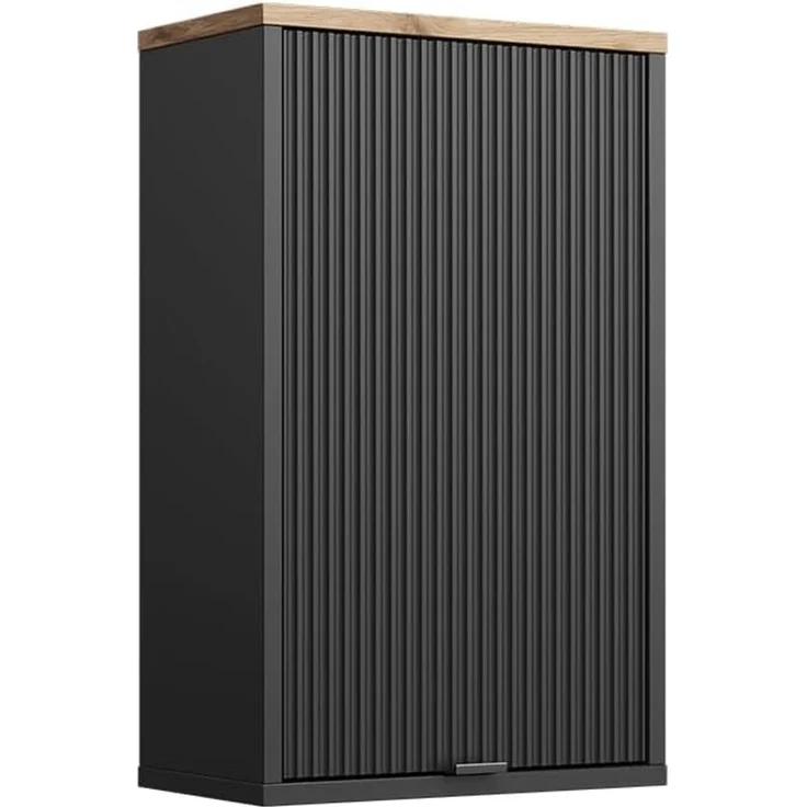 Vicco Hängeschrank Eliza, Schwarz/Viking Oak, 40 x 65 cm mit 2 Regalböden (1-St) – Bild 1