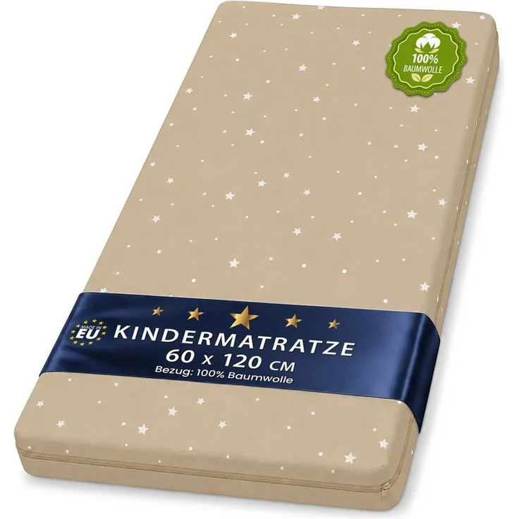 Matratze Kinderbett Mattress 60x120 cm Kindermatratze für Babybett Reisebett Beistellbett und Gitterbett Kinderbettmatratze Bettmatratze für Baby und Kinder 60x120 – Bild 1