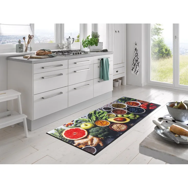 wash+dry by Kleen-Tex Teppich Food Selection, rechteckig, Höhe: 7 mm