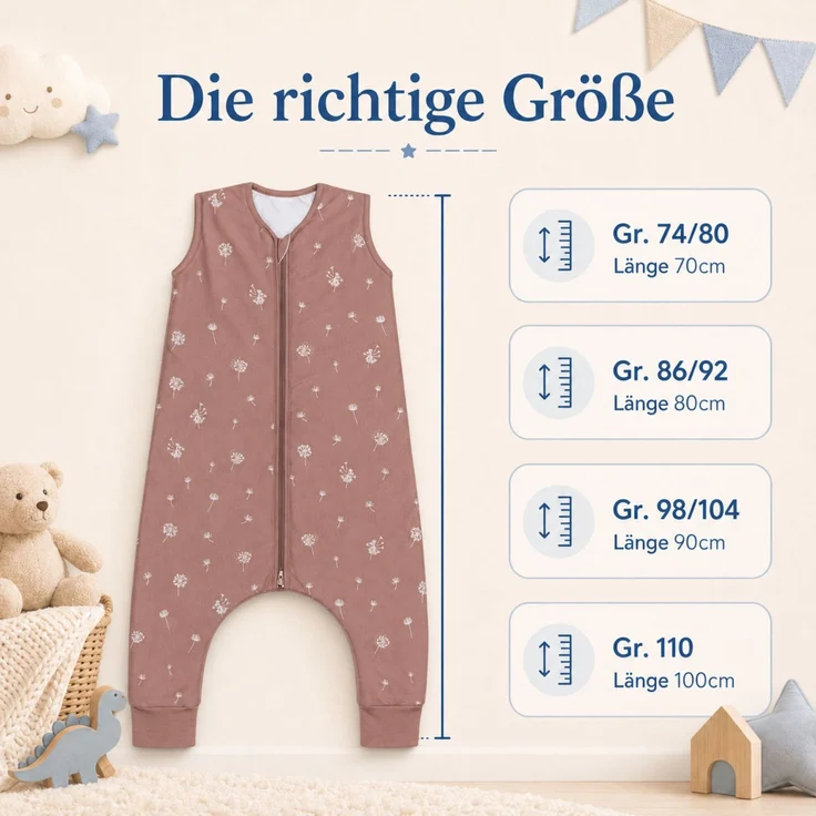 Fillikid Sommerschlafsack mit Beinen Exklusiv – Bild 6