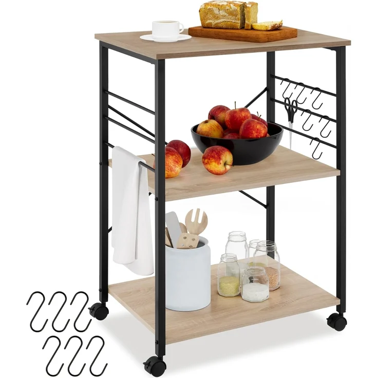 tectake Servierwagen Rugby, Industrial Style – Bild 1