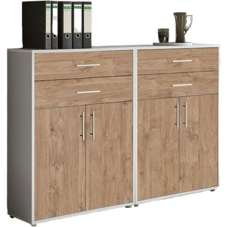 BMG Möbel Aktenschrank Office Edition (2er Set Schubkastenschrank) 168,8 x 113,6 x 33 cm, Made in Germany – Bild 1
