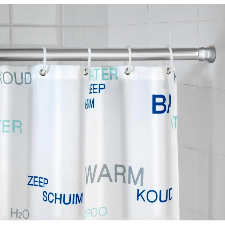 WENKO Teleskop-Duschstange 110-185 cm, Chrom, Aluminium rostfrei – Bild 2