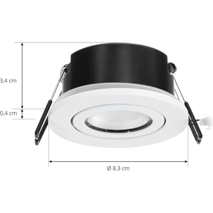 Arcchio Schwenkbarer LED-Strahler, 1-flammig, moderne Decken- und Wandleuchte in Weiß aus Aluminium für Wohnzimmer und Büro – Bild 4