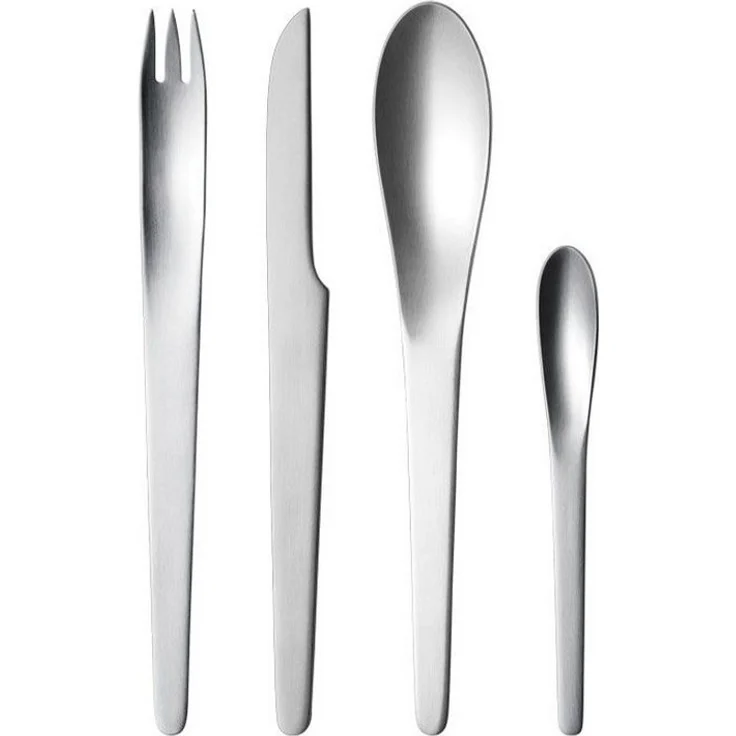 Besteck-Set Georg Jensen - Arne Jacobsen 4 tlg. Besteckset, 18/8 Edelstahl – Bild 1