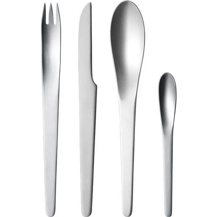 Besteck-Set Georg Jensen - Arne Jacobsen 4 tlg. Besteckset, 18/8 Edelstahl