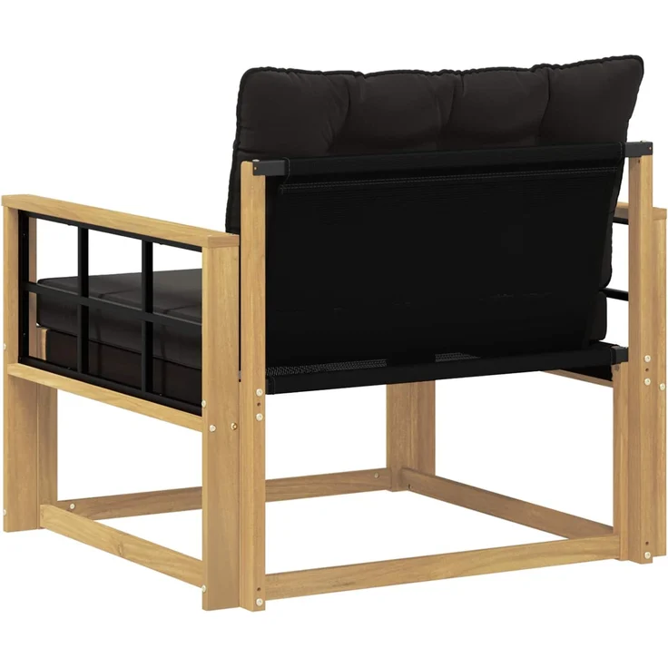 vidaXL Outdoor-Sofagarnitur Massives Akazienholz und Textilene Weiß 3439070 – Bild 7