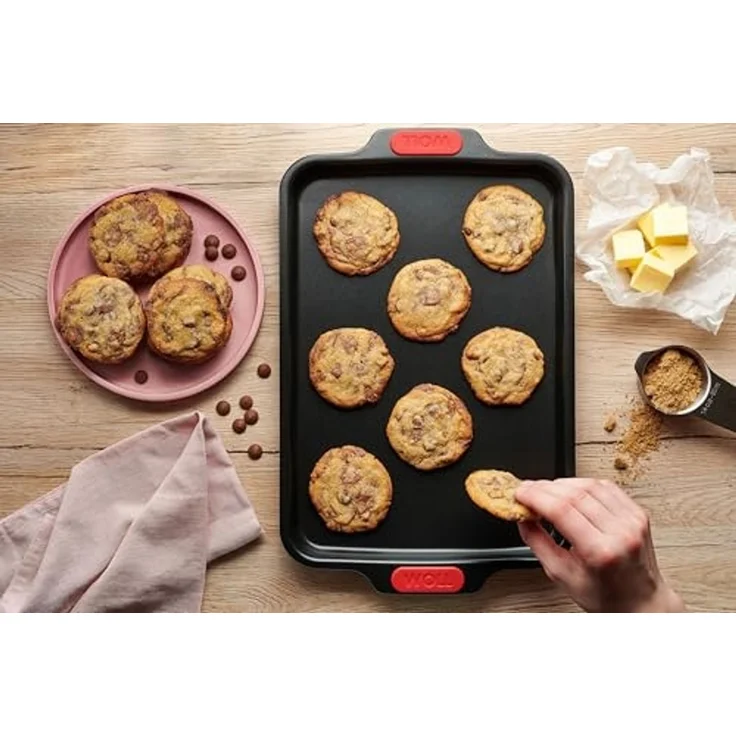 WOLL Backform Woll Let's bake! Backblech, 23x33 cm, (1-tlg), mit Antihaftversiegelung und integrierten Silikongriffen, PFAS-Frei – Bild 5