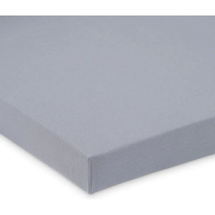 FabiMax BIO Jersey Spannbettlaken für Beistellbett und Wiege, 90 x 55 cm, grau