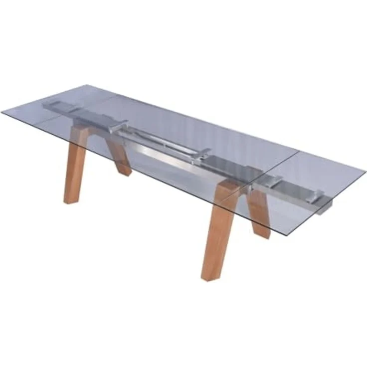 KAWOLA Ausziehtisch MOUNTY Esstisch Glas 200-300 cm x 100 cm 76 x 100 x 200 cm – Bild 4