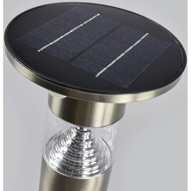 Lindby Außen-Stehlampe Jalisa, LED, Edelstahl Alu warmweiß IP44mit Bewegungsmelder, 1 x 2,7 W LED, warmweiß – Bild 6