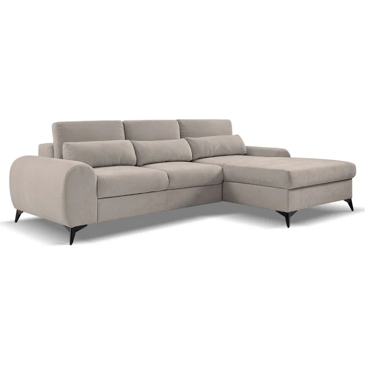 Beautysofa Ecksofa MILAN L großes Designer-Ecksofa mit Schlaffunktion & Bettkasten, Liegefläche 215×140 cm, verstellbare Kopfstützen – Bild 5