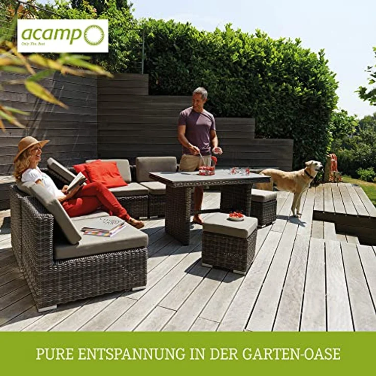 Acamp Gartenliege Rollliege – Bild 6