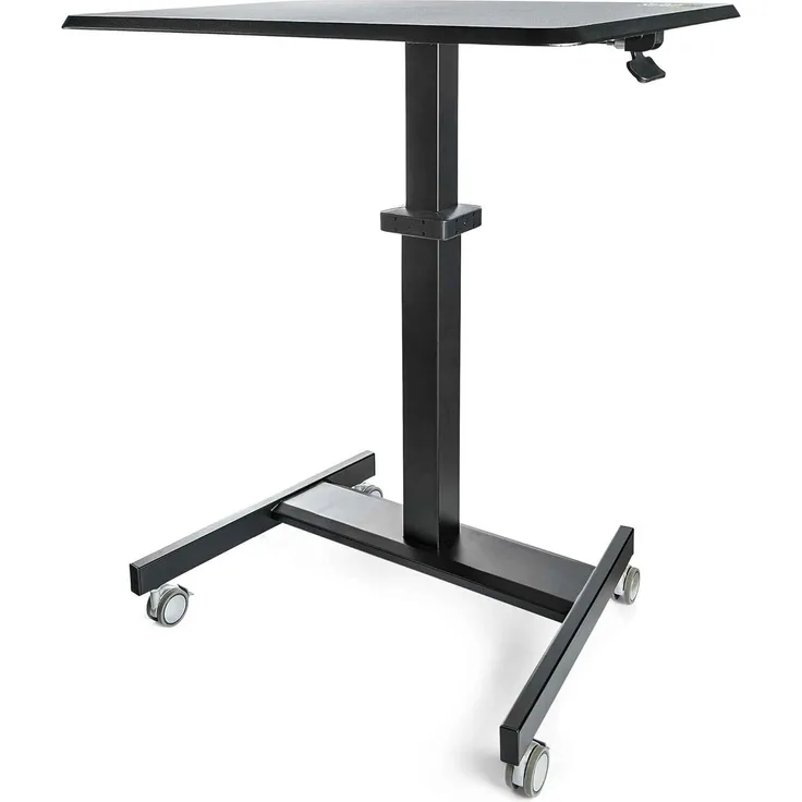 Höhenverstellbarer Schreibtisch - Sit Stand Workstation - Ergonomischer Stehpult mit Rollen - One-Touch-Lift für Lehrer/Schüler (STSCART2)