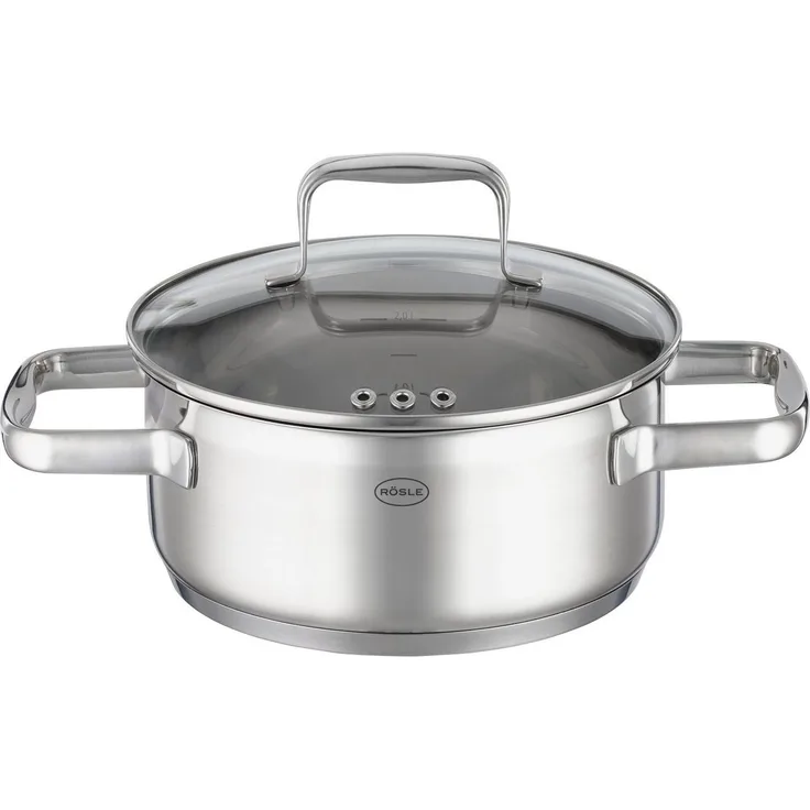 Rösle CHARM Edelstahl Bratentopf mit Deckel Ø20cm