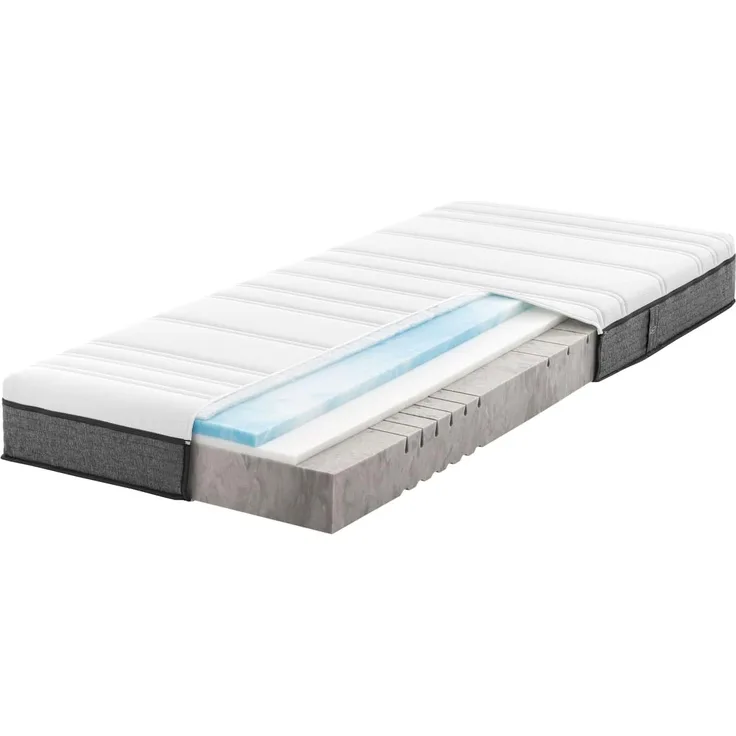 Gelschaummatratze Gelmatratze Thermo-DUO® mit RAVOTEX Funktions.., RAVENSBERGER Matratzen, 18 cm hoch, Ergonomisch, drei Schichten, 7 Zonen, Made in Germany