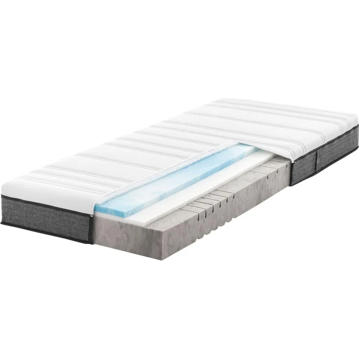 Gelschaummatratze Gelmatratze Thermo-DUO® mit RAVOTEX Funktions.., RAVENSBERGER Matratzen, 18 cm hoch, Ergonomisch, drei Schichten, 7 Zonen, Made in Germany