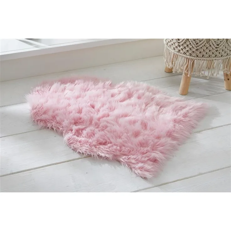 Kunstfell "Softpink" rosa, 65x90 cm, Dekofell, Teppich, Sitzauflage