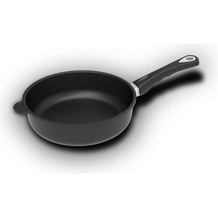 AMT GASTROGUSS Schmorpfanne, induktionsgeeignet, Höhe: 70 mm, ø: 240 mm, schwarz